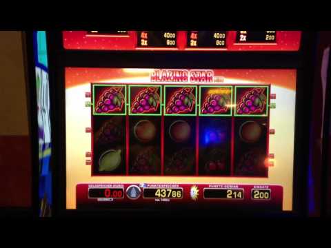 Merkur Blazing Star Vollbild Trauben auf 2€ Gewinn 400€