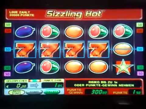 Sizzling Hot vier 7 auf 1,50€ Gewinn 300€