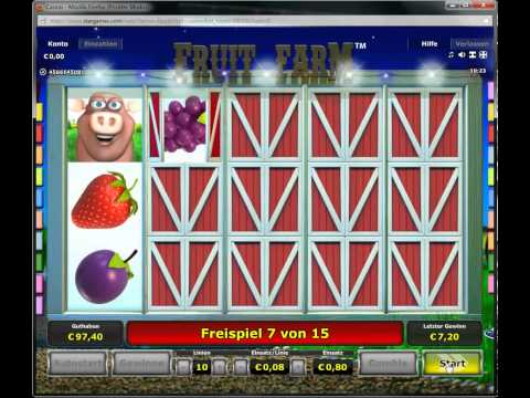 Neuer StarGames Slot Fruit Farm Freispiele Echtgeld auf 80cent!