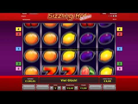 Verrückter spielt Sizzling Hot auf 2€